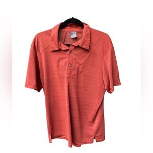 Men’s Large Sierra Designs Orange Collared Light Weight Shirt